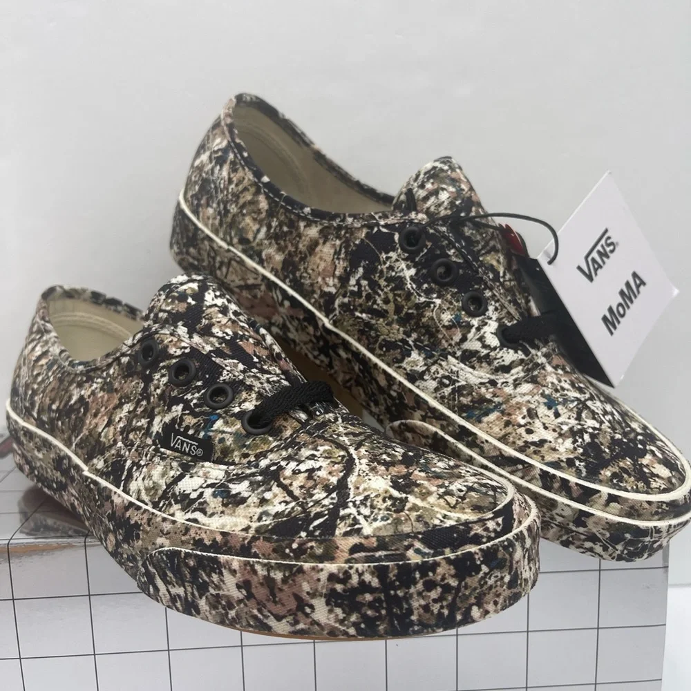 Vans Men’s Authentc Jackson Pollock Sneaker VN0A2Z5|18K MoMA Artistic Camouflage